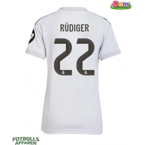 Real Madrid Antonio Rudiger #22 Hemmatröja Kvinnor 2025-26 Kortärmad